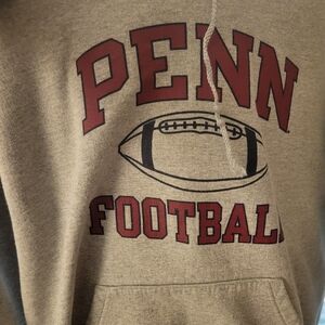 Champion Penn Football Gray Hoodie